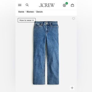 JCREW Slim wide-leg jean in Beach Way wash